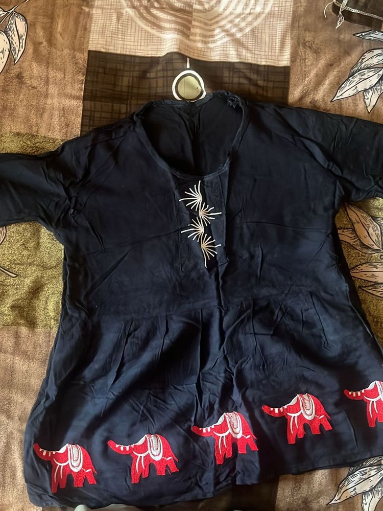 Black Short Kurti