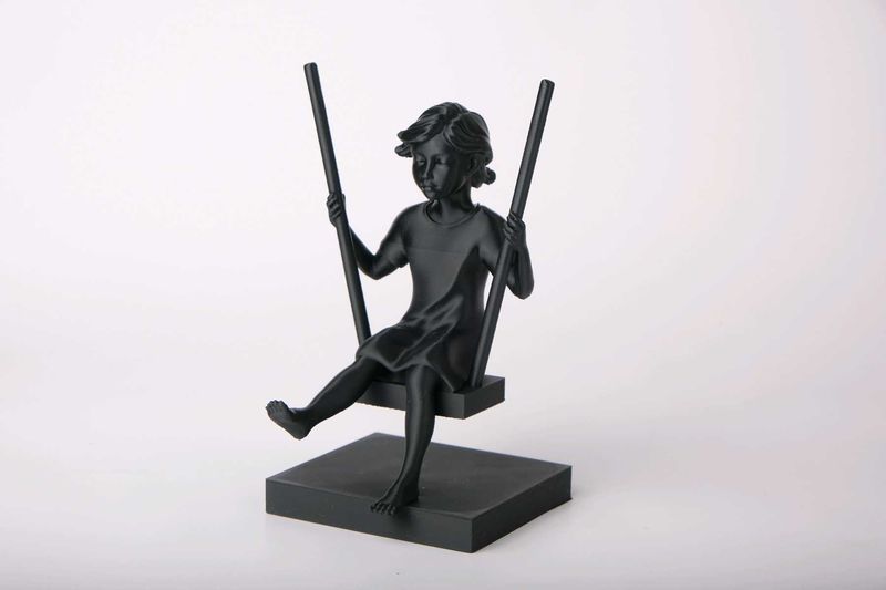 Girl on Swing – 3D Printed Sculpture