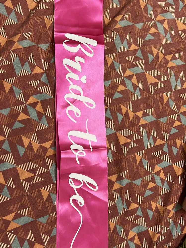 Bride To Be Sash
