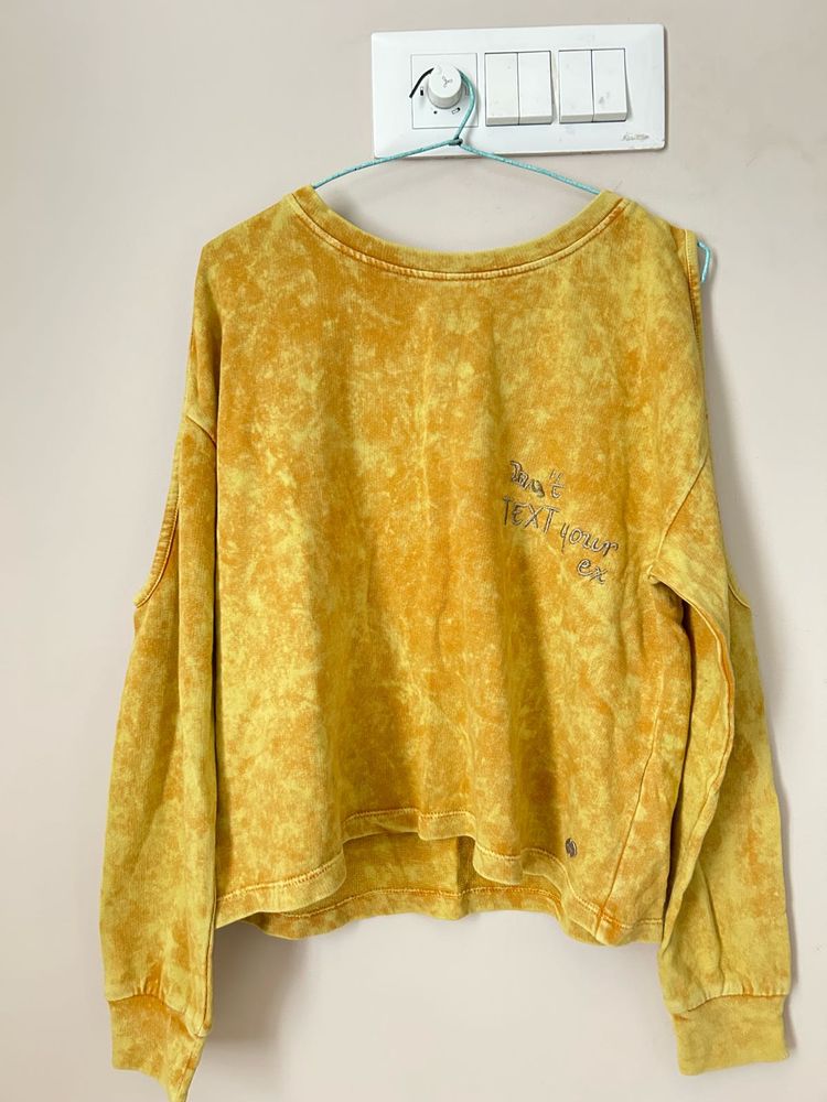 Oversized Cold Shoulder Sweatshirt