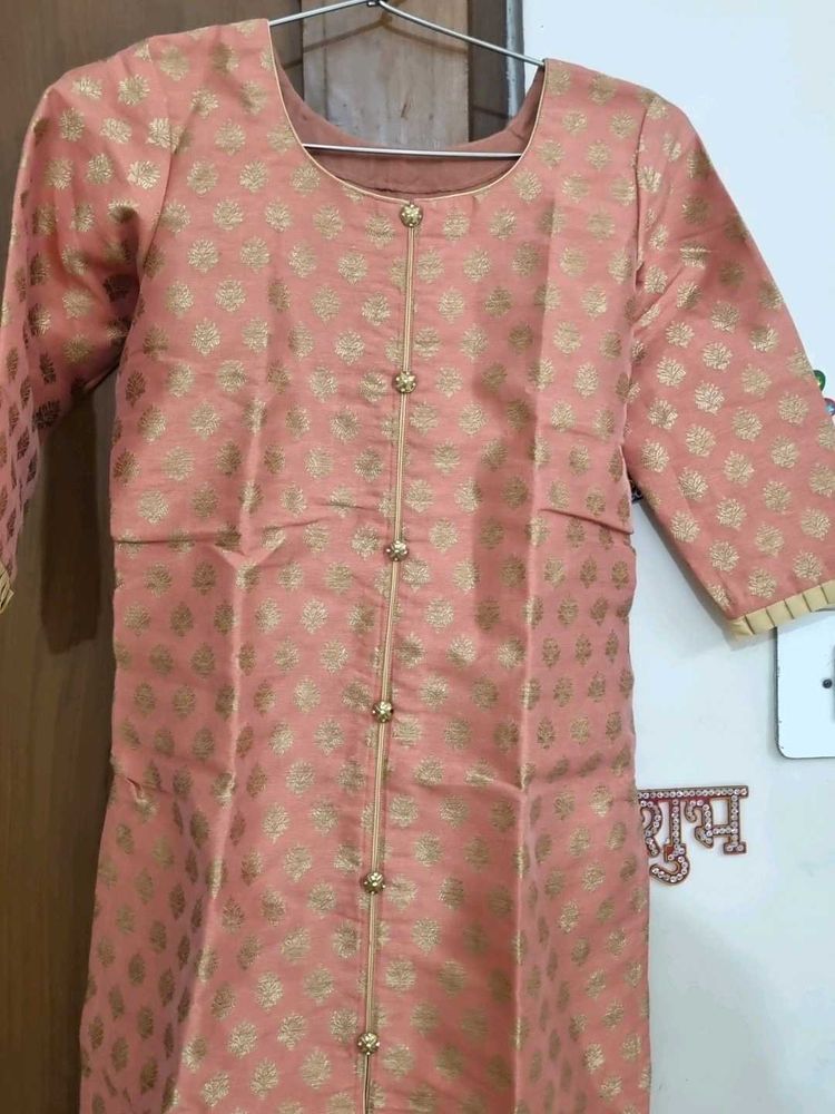 Elegant Peach Kurta