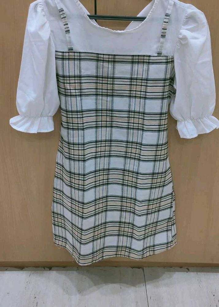 Plaid Mini Dress