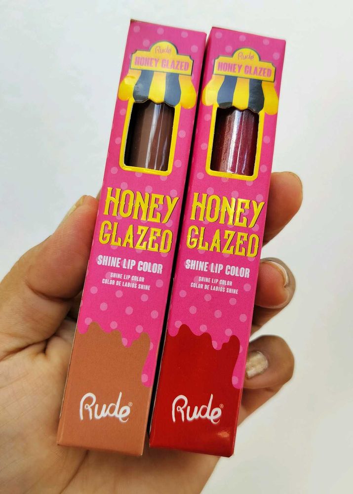 Set Of 2| Rude Cosmetics Honey Glazed Lipstick