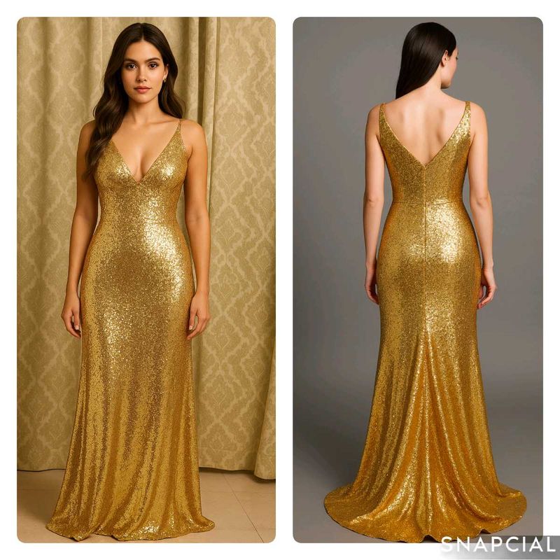 Gold Sequin Gown
