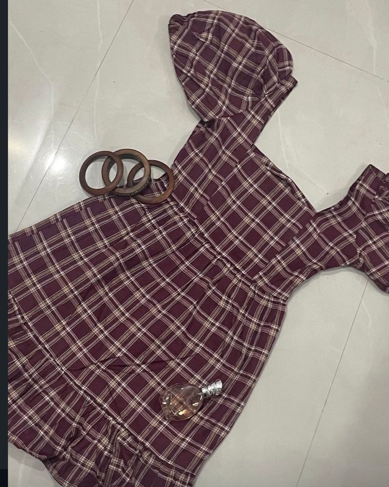Trendy Plaid Mini Dress