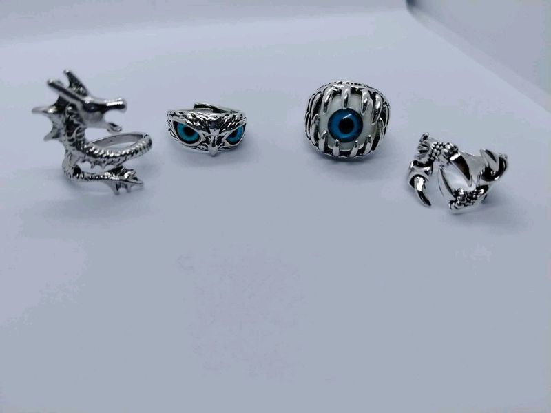 4 Pc Combo Rings