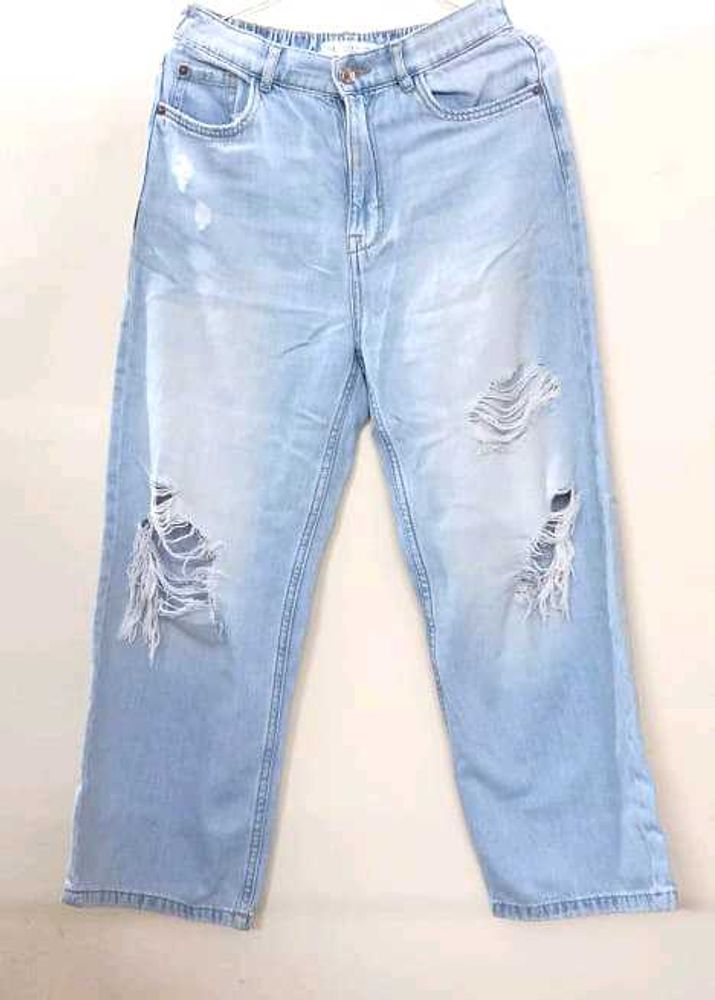 Distressed Light Wash Jeans