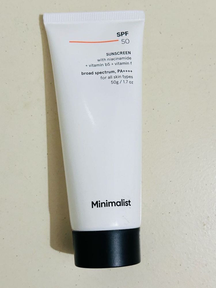 Minimalist SPF 50 Sunscreen