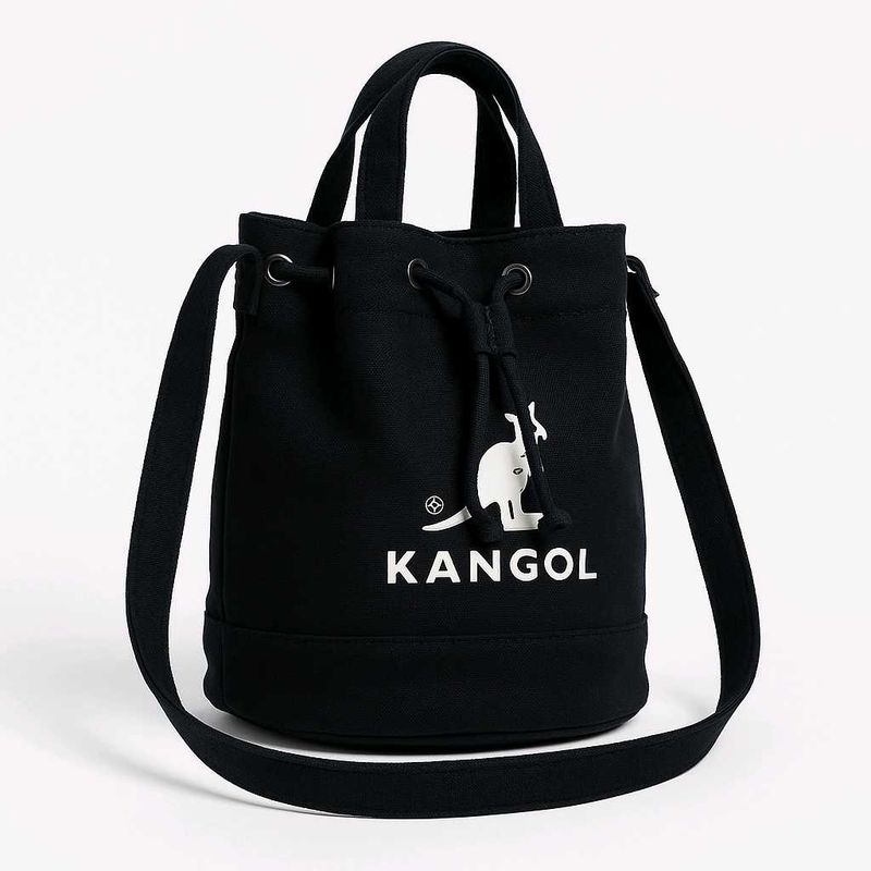 Kangol Black Bucket Bag