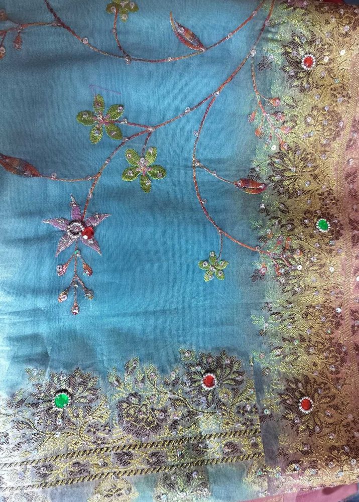 ORGANZA SAREE ( Limited Offer)