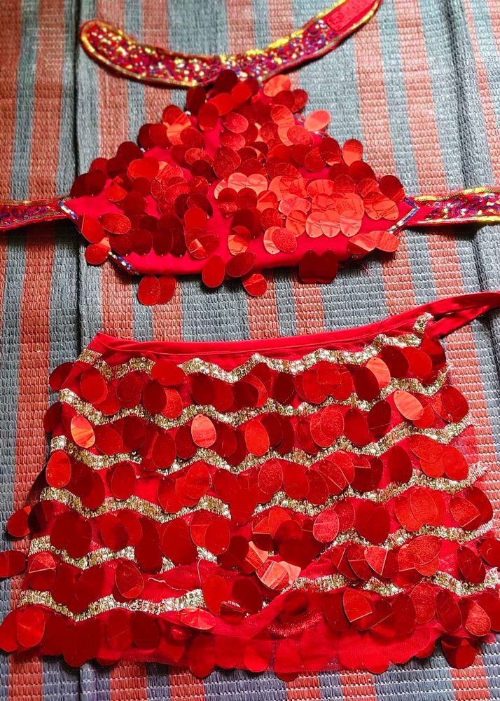 Red Sequin co-ord Set