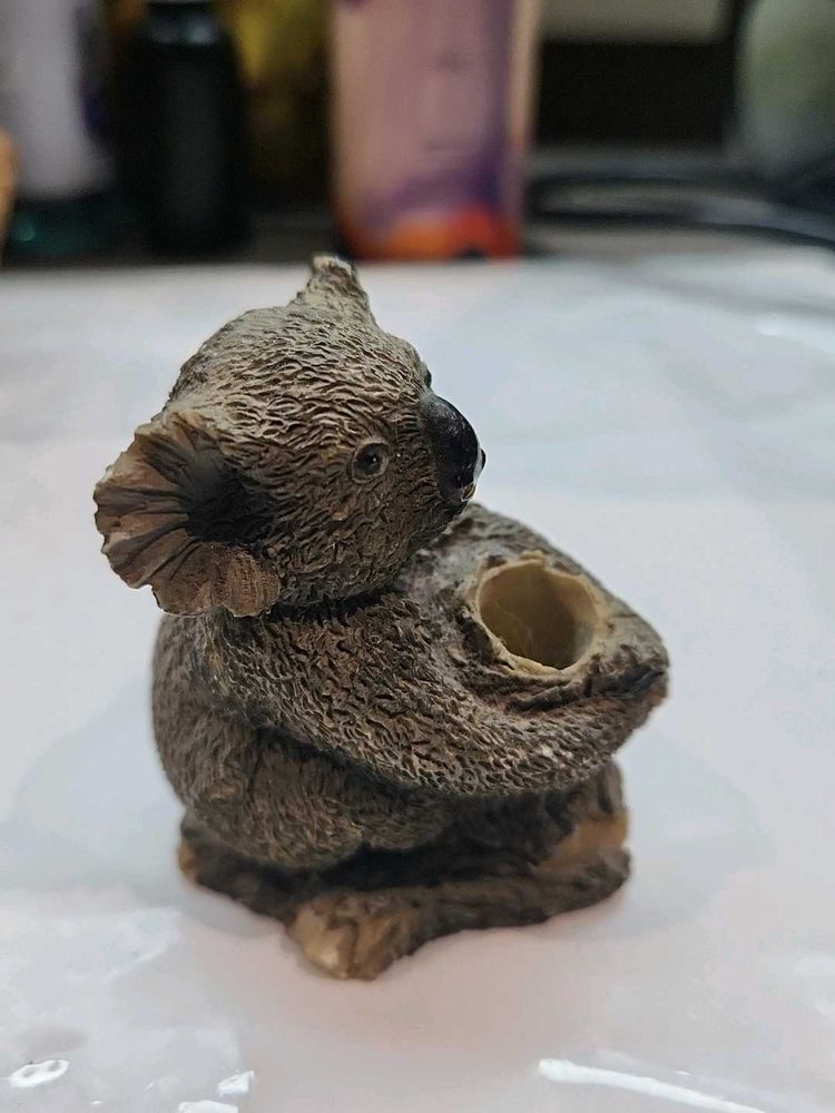 Vintage Koala Figurine Pen Stand