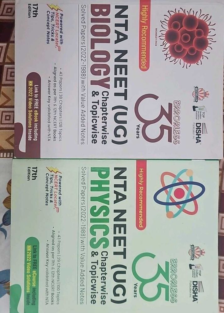 NEET Physics &amp; Biology Books