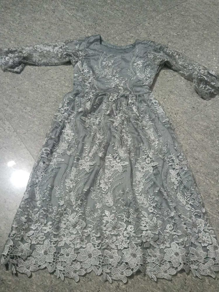 Frock  Salwar With Dupatta