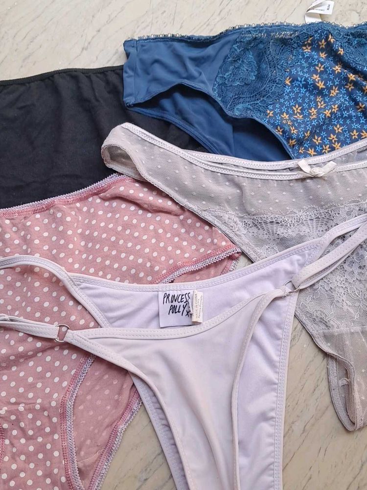 Combo Of Five Imported Fabric Panty