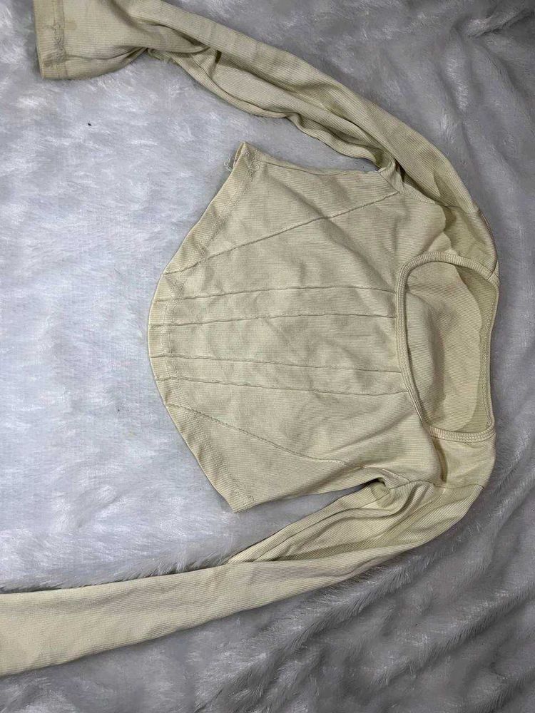 Ribbed Long Sleeve Top