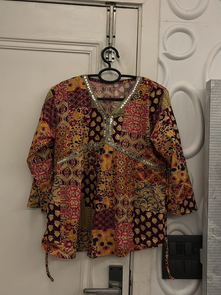 SET OF 2 ETHNIC PATCHWORK TOPS!!