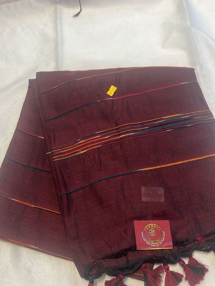 Elegant Maroon Saree