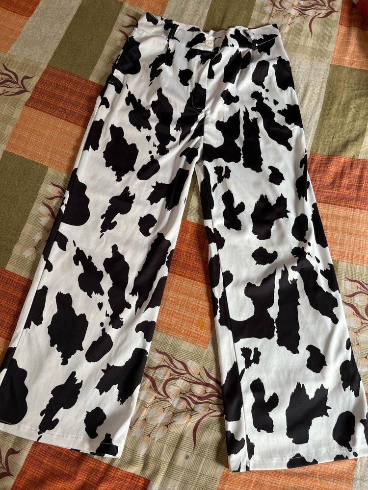 Cow Print Trouser