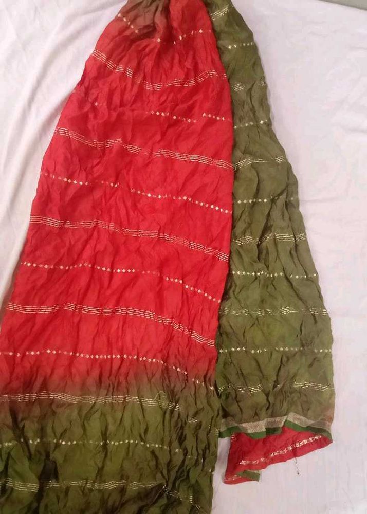Red &amp; Green Dupatta