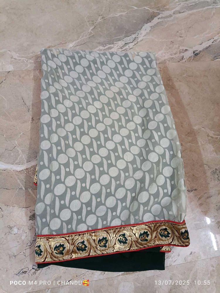 Elegant Embroidery Saree