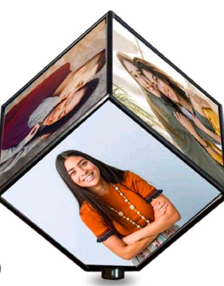 Magic Cube Rotating Photo Frame