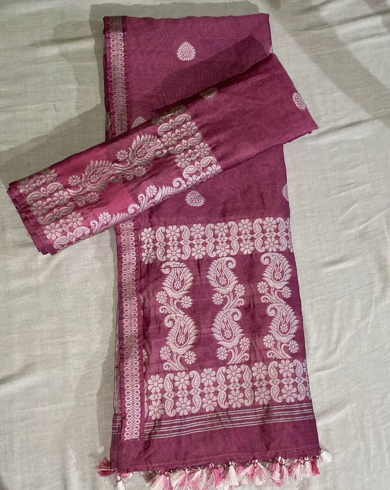Elegant Purple Chadar Mekhela Set | Traditional As