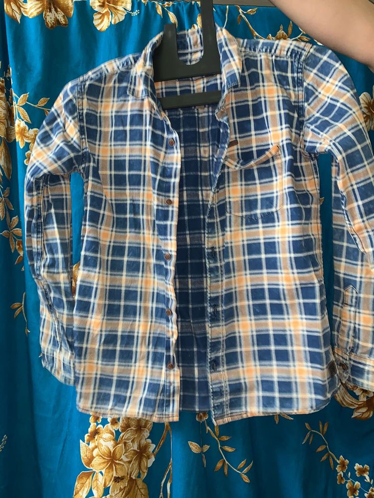 Checked Blue Shirt