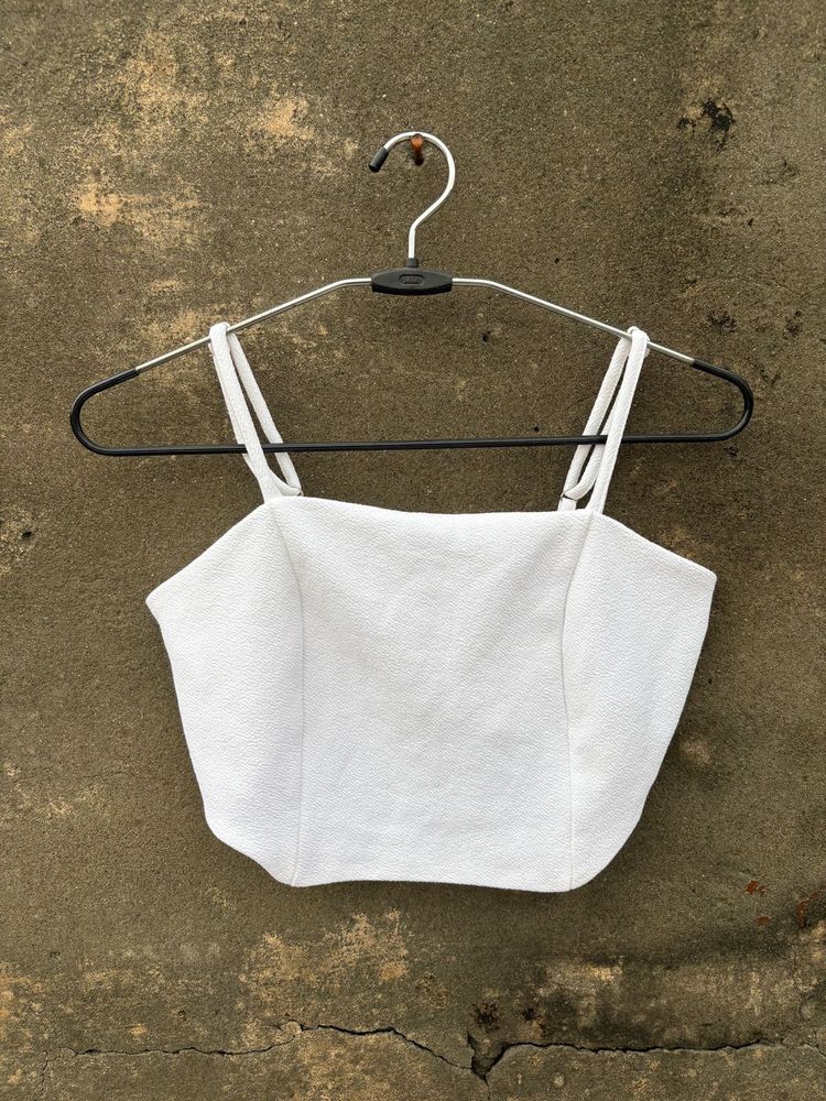 White Crop Top