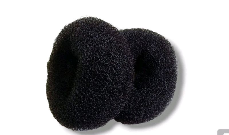 Black Hair Bun - Large (2pcs)