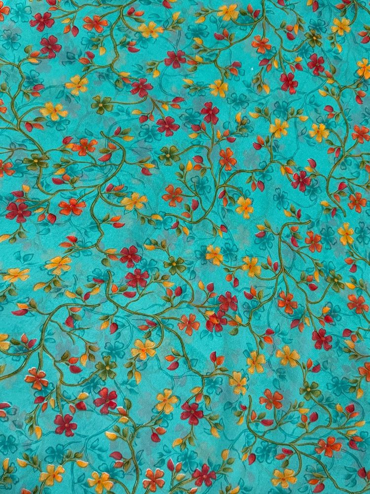 Floral elegant saree (without Blouse)