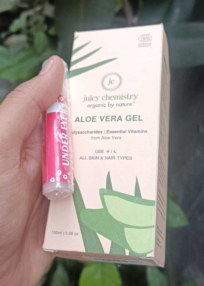 Sealed Packed Aloe Vera &amp; Under Eye Gel Combo😍