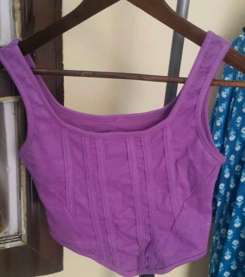 Lavender Basic Top