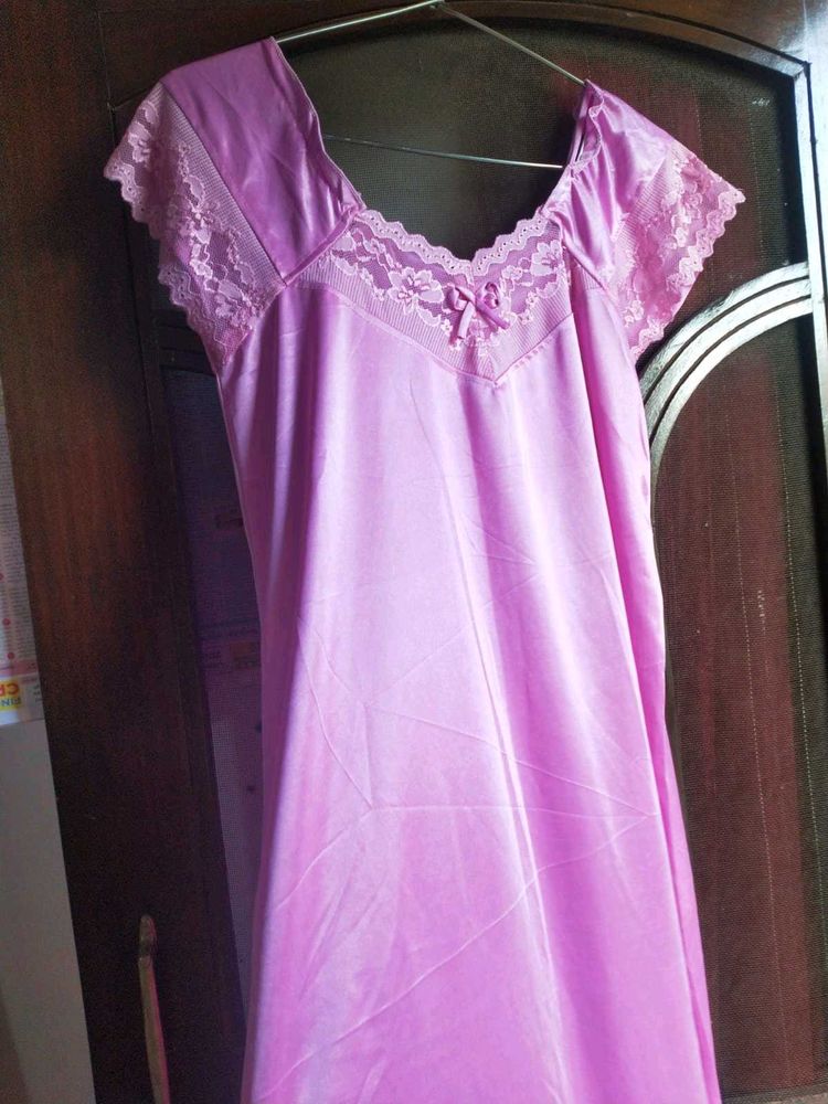 Pink Lace Nightgown