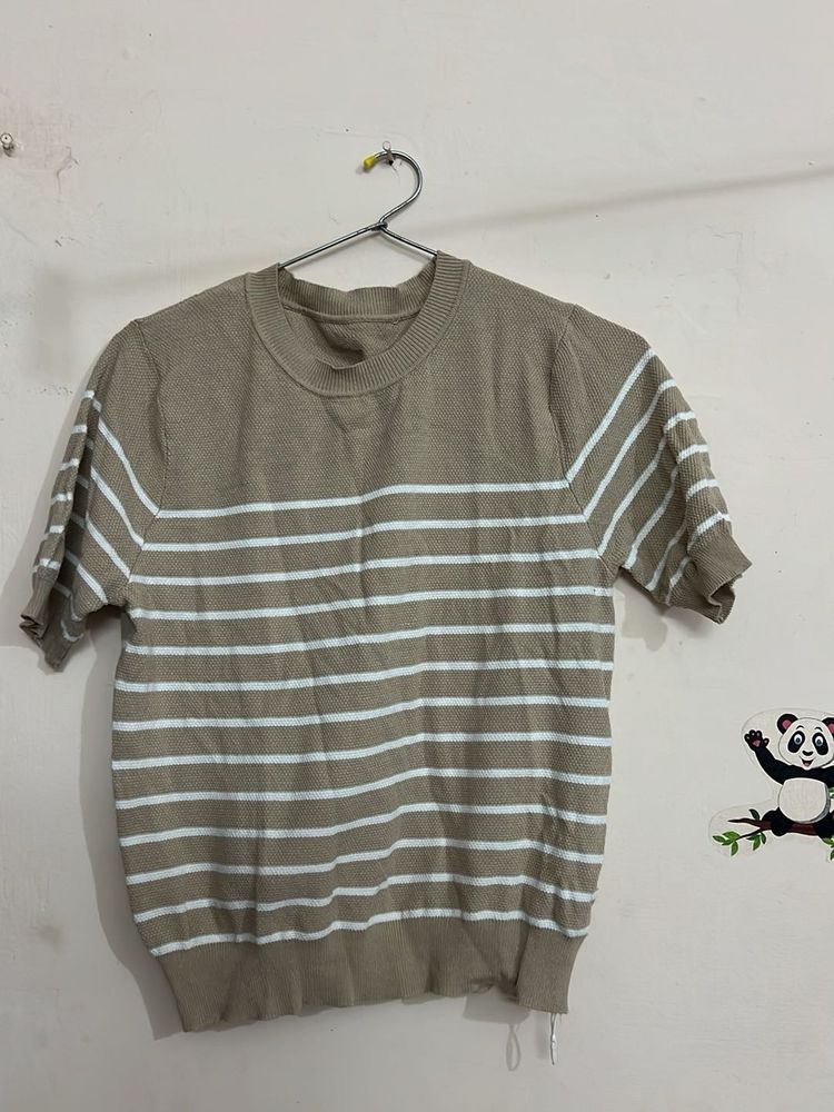 Striped Knit Top