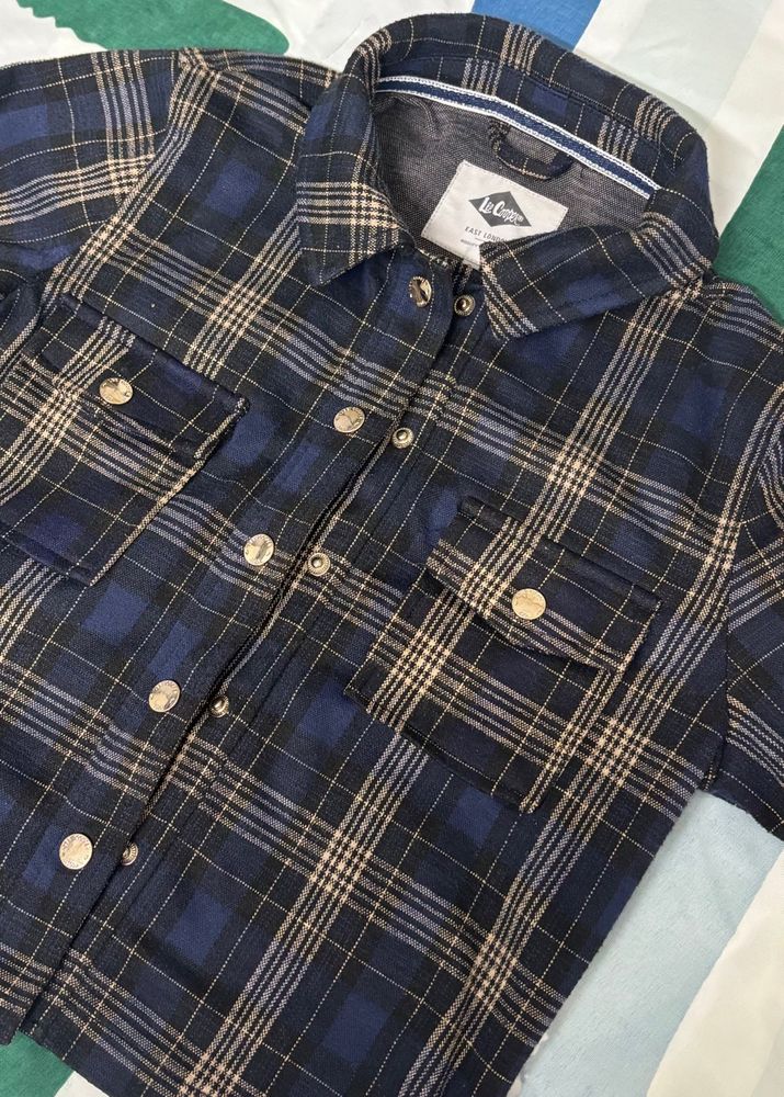 Lee Cooper Blue Plaid Shirt
