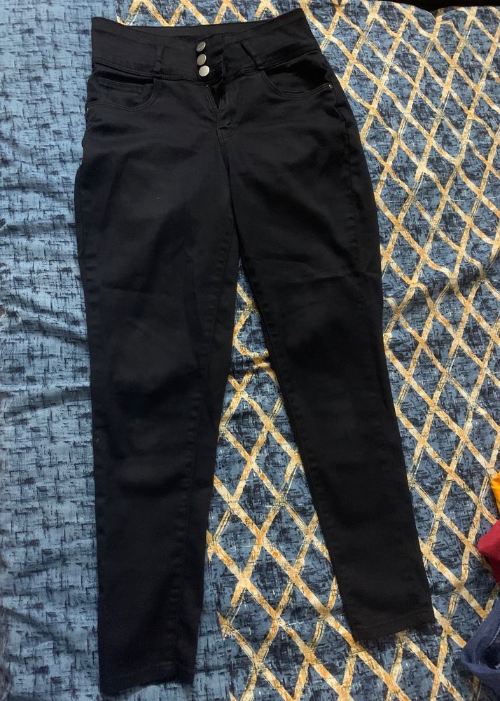 26 28 Kraus Jeans Black High Waist Jean