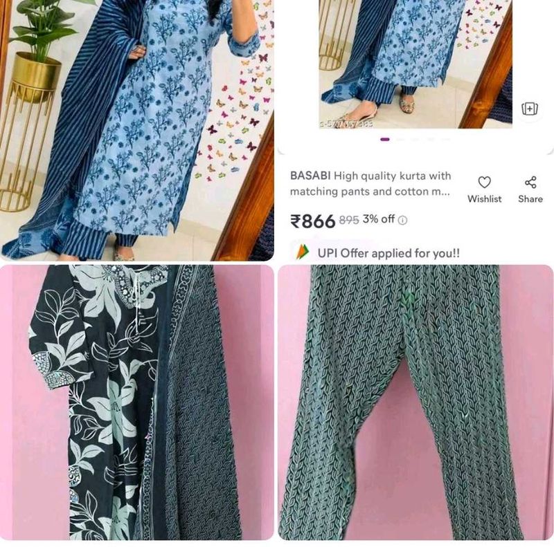 Combo Cotton Kurta Set