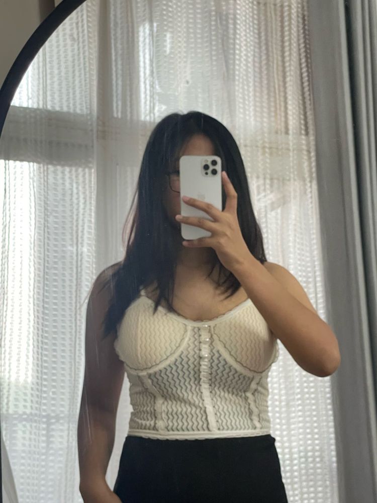 Cute Knit Corset Top