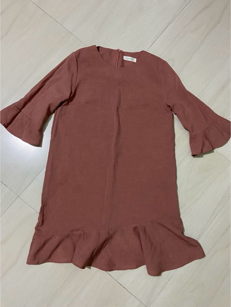 Peach Korean Dress