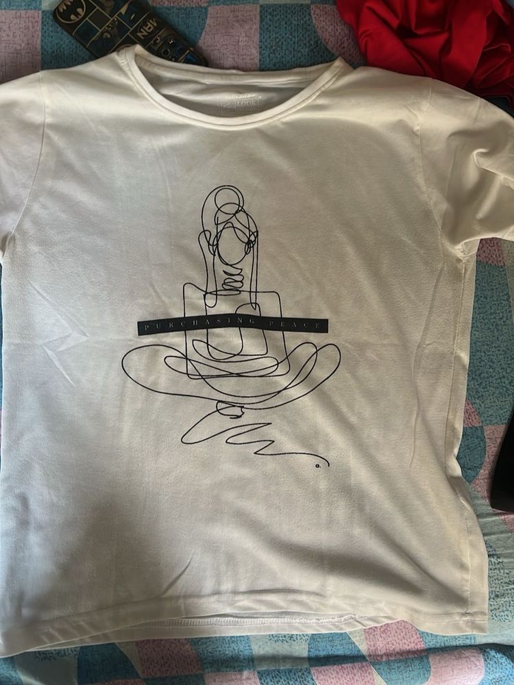 White Graphic Tee