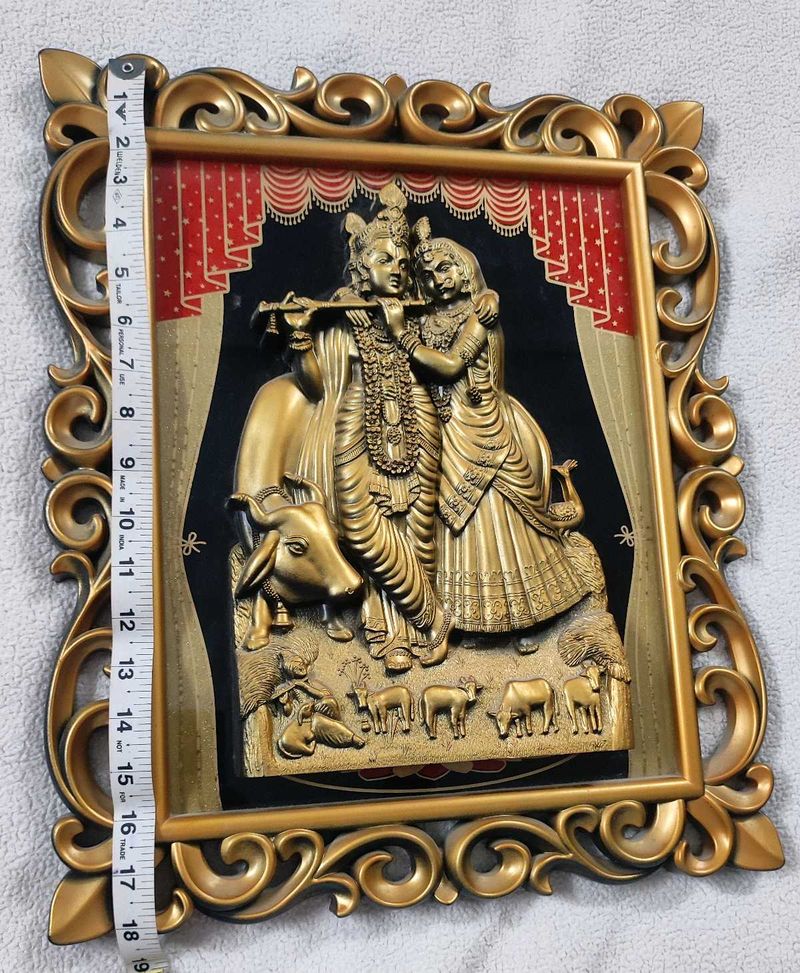 Radha Krishna Showpiece wall hanging
