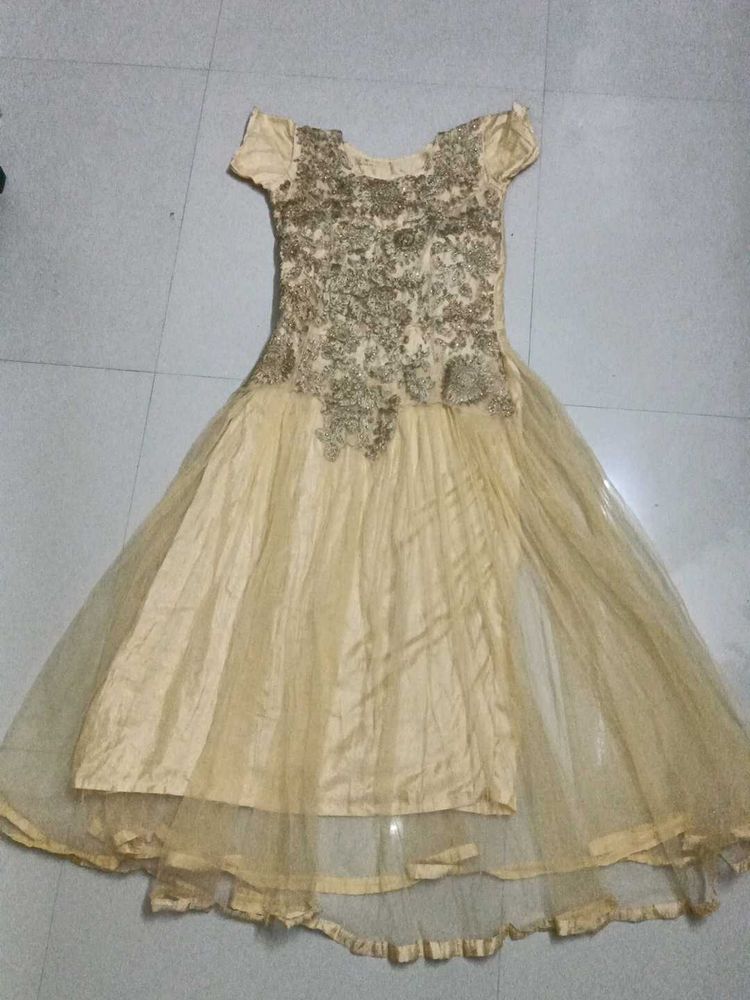 Elegant Gold Ethnic Gown