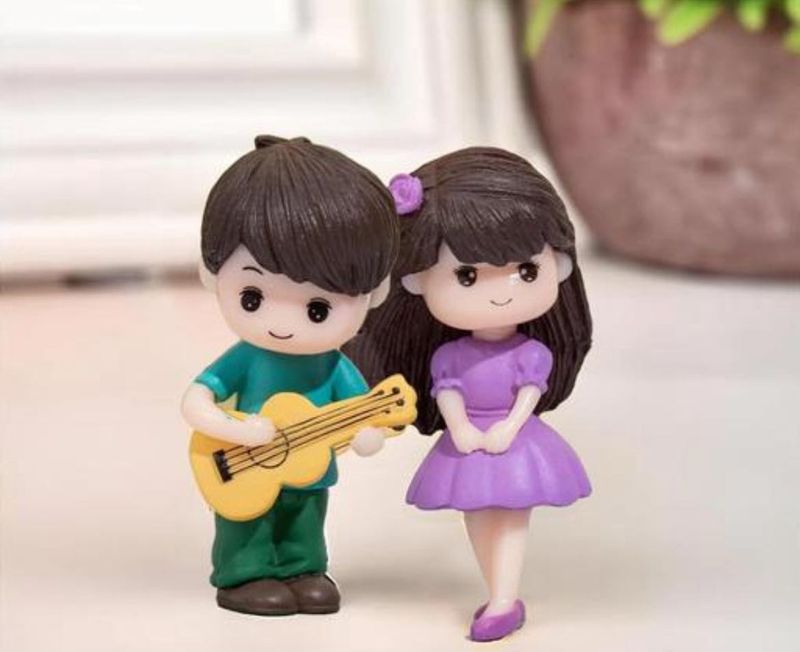 Cute Miniature Toy With Guiter For Show Piece