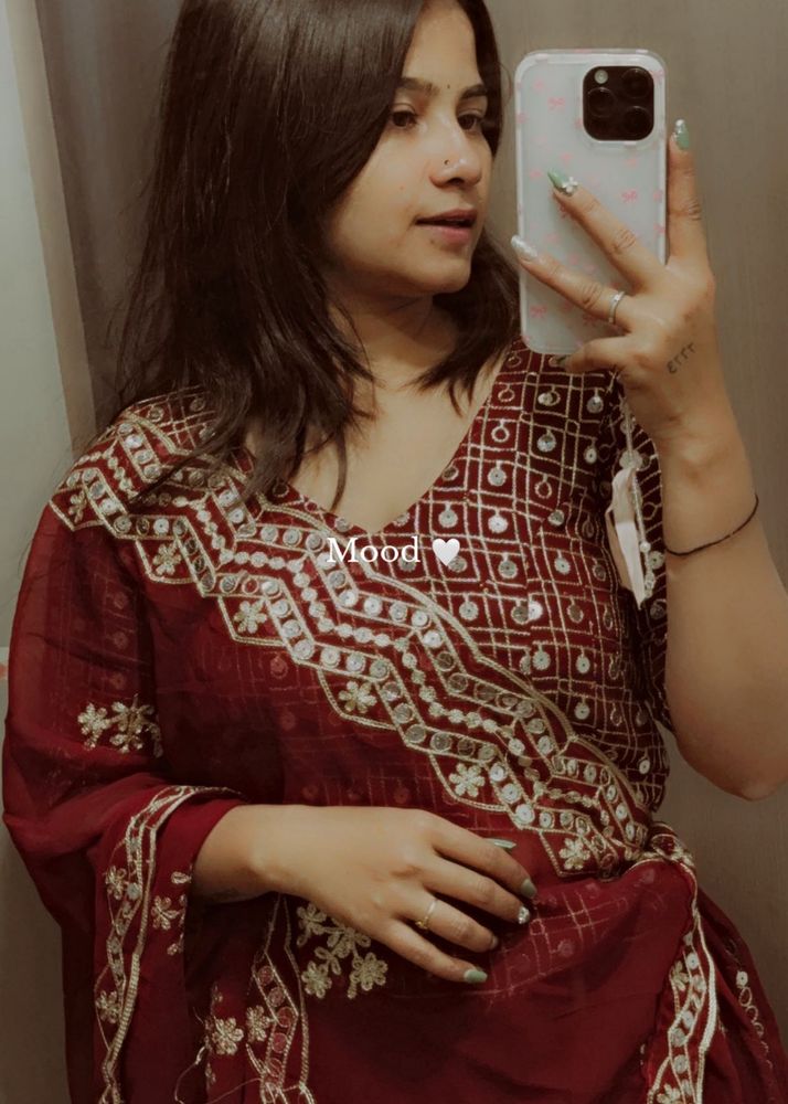 Maroon lehenga perfect for wedding season