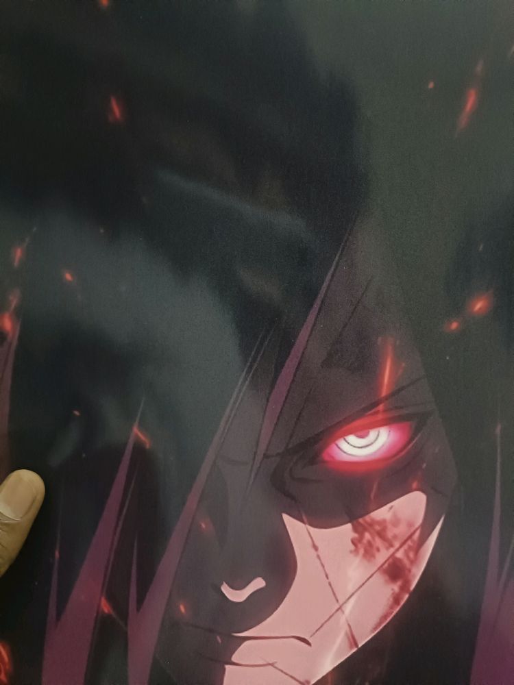 Anime Glowing Eyes Poster