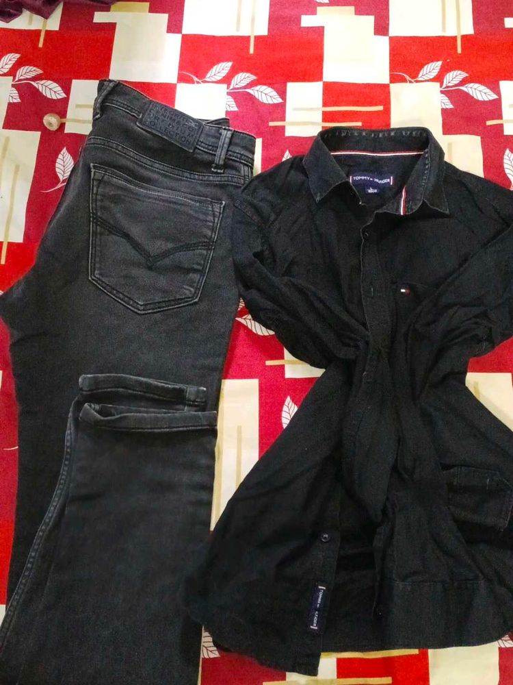 Men's Jeans and Tommy Hilfiger Shirt