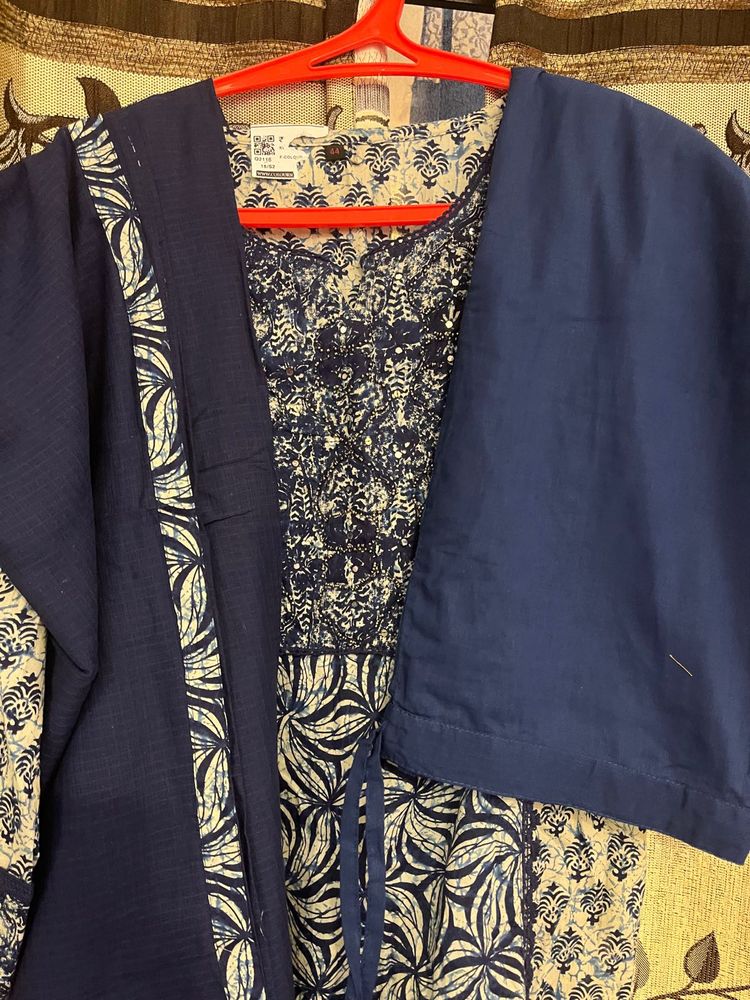 kurta pant with shawl set