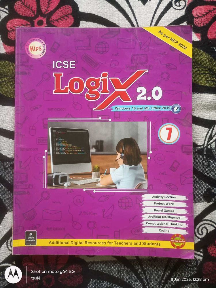 ICSE computer science LOGIX 2.0 IT book class 7