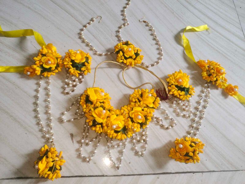 Floral Jewellery haldi Set
